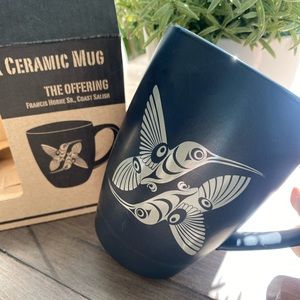 Matte Black Ceramic Mug ‘The Offering’